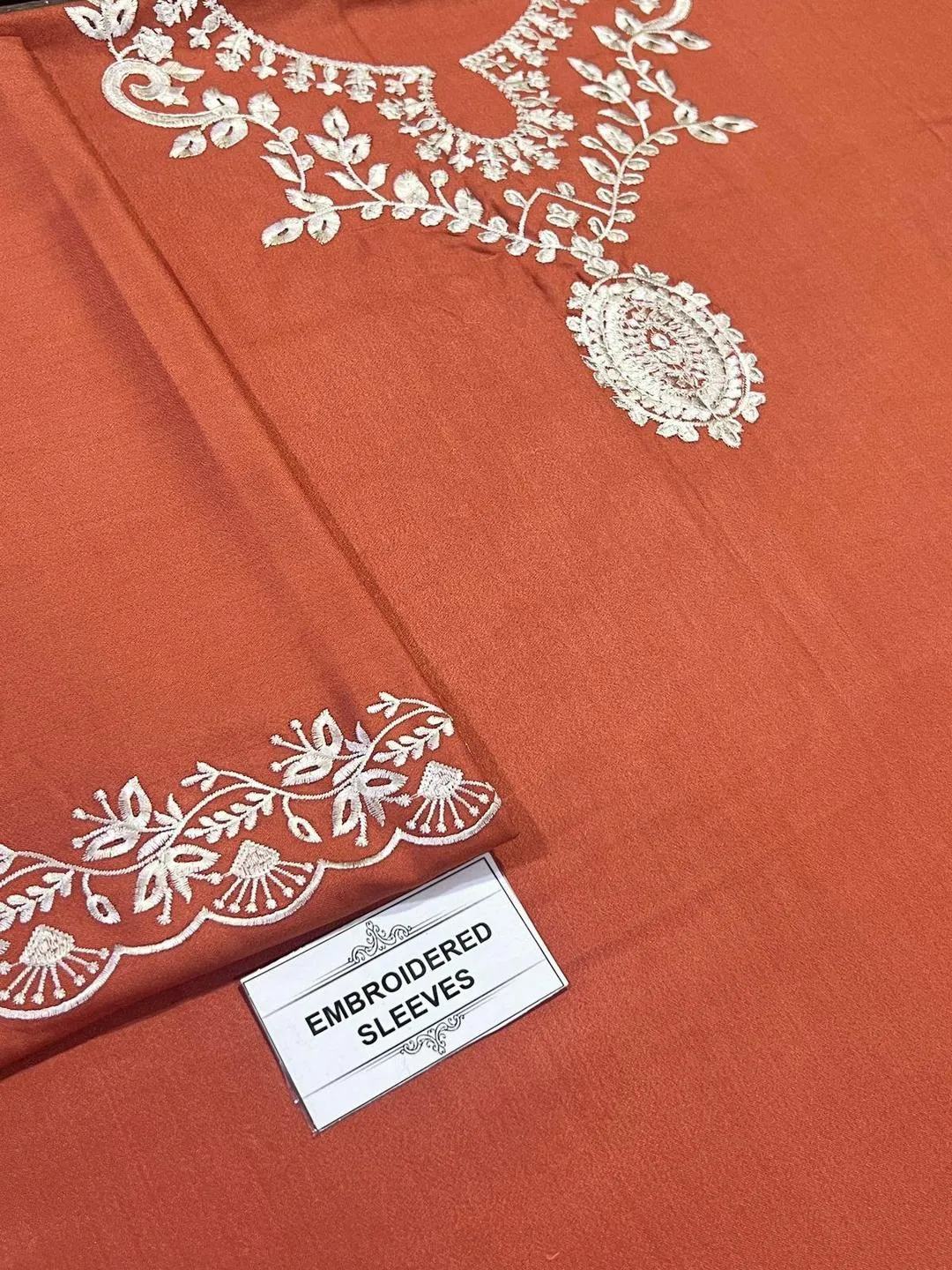 2 Pcs Women’s Unstitched Embroidered Suit