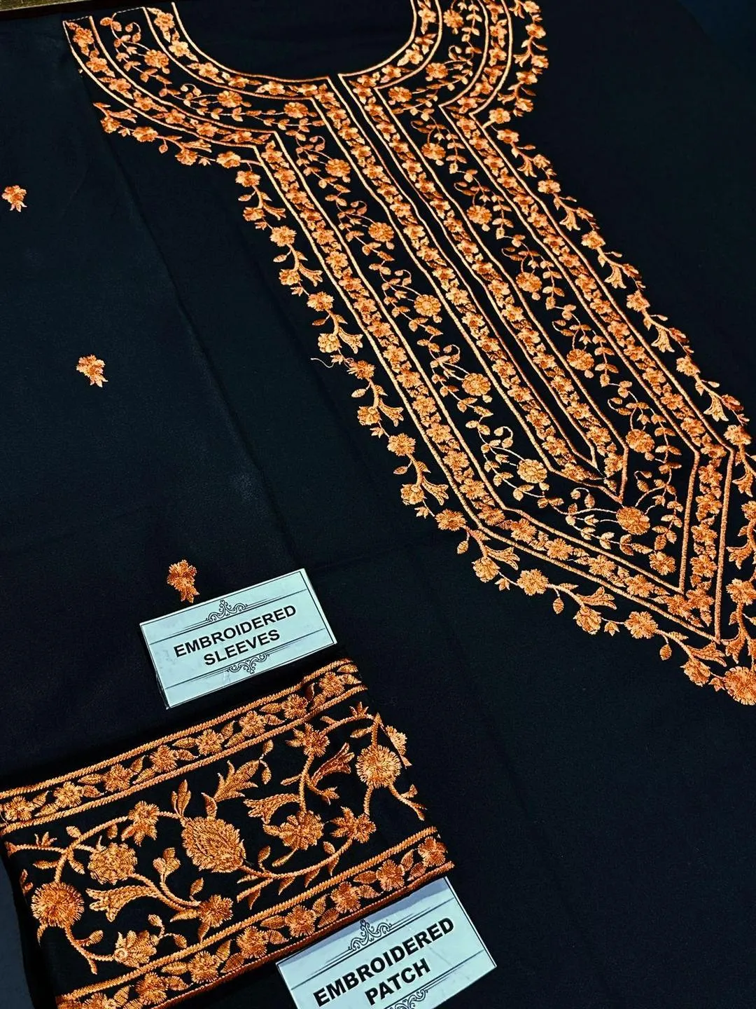 2 Pcs Women’s Unstitched Embroidered Suit