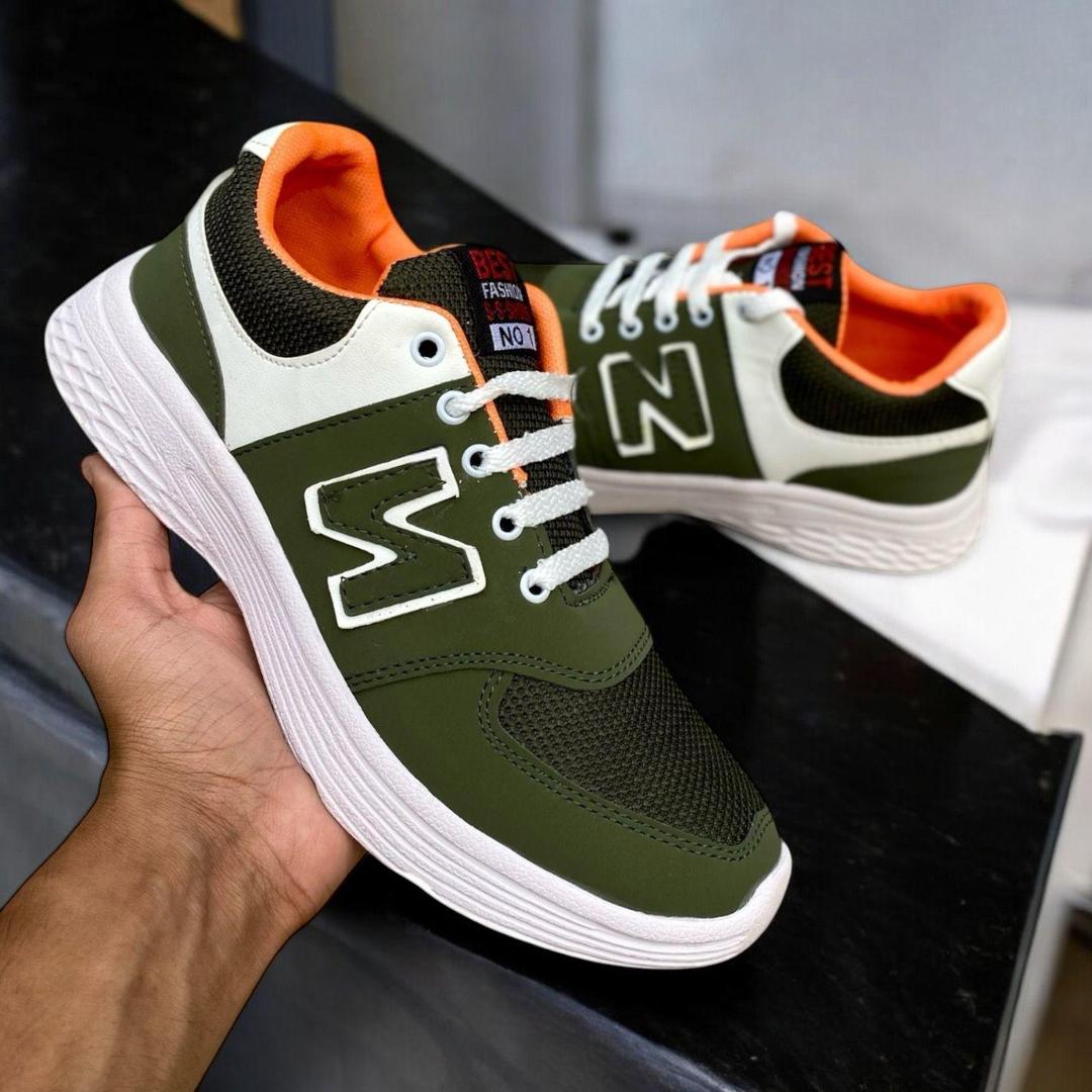 Men's Casual Green Sneakers
