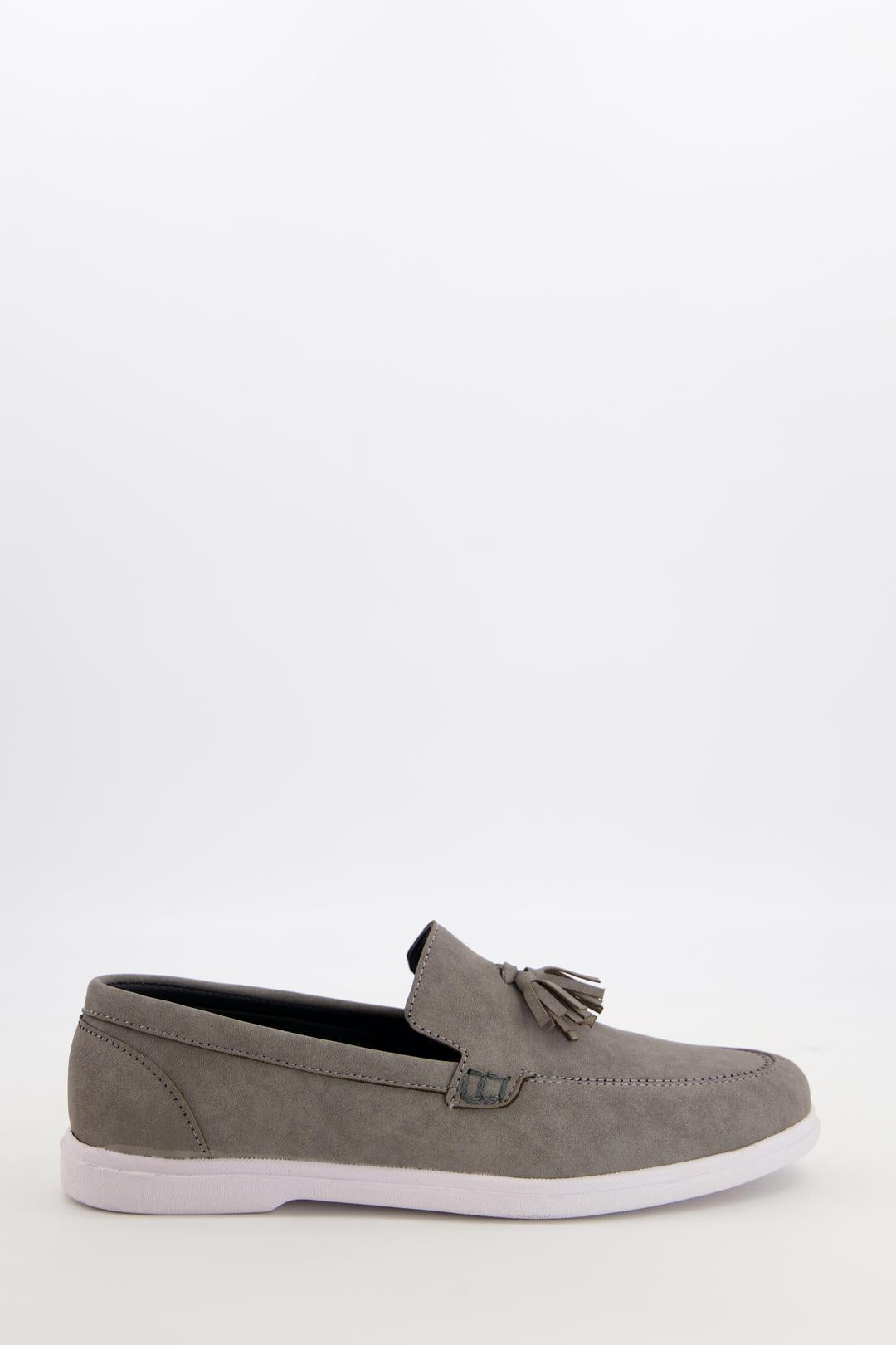 Men's Leather Fancy Grey Loafers