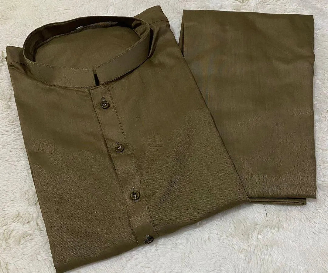 Men's Wash And Wear Plain Suit