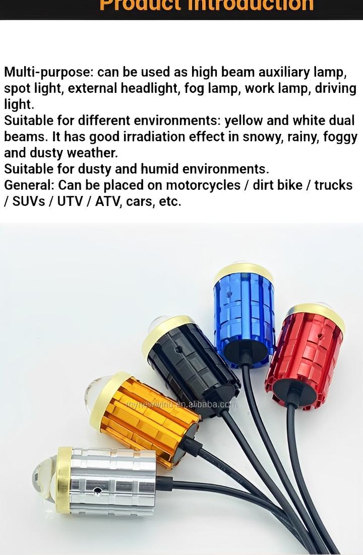 Mini Driving Fog Lights | Multi-Color LED (White, Yellow & Flasher)
