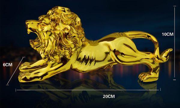 Golden Metal Dashboard Decorations - 1 Pc for Ultimate Style