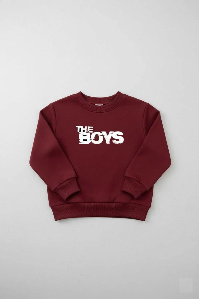 2 Pcs Boys and Girl's Fleece Printed Sweatshirt Tracksuit