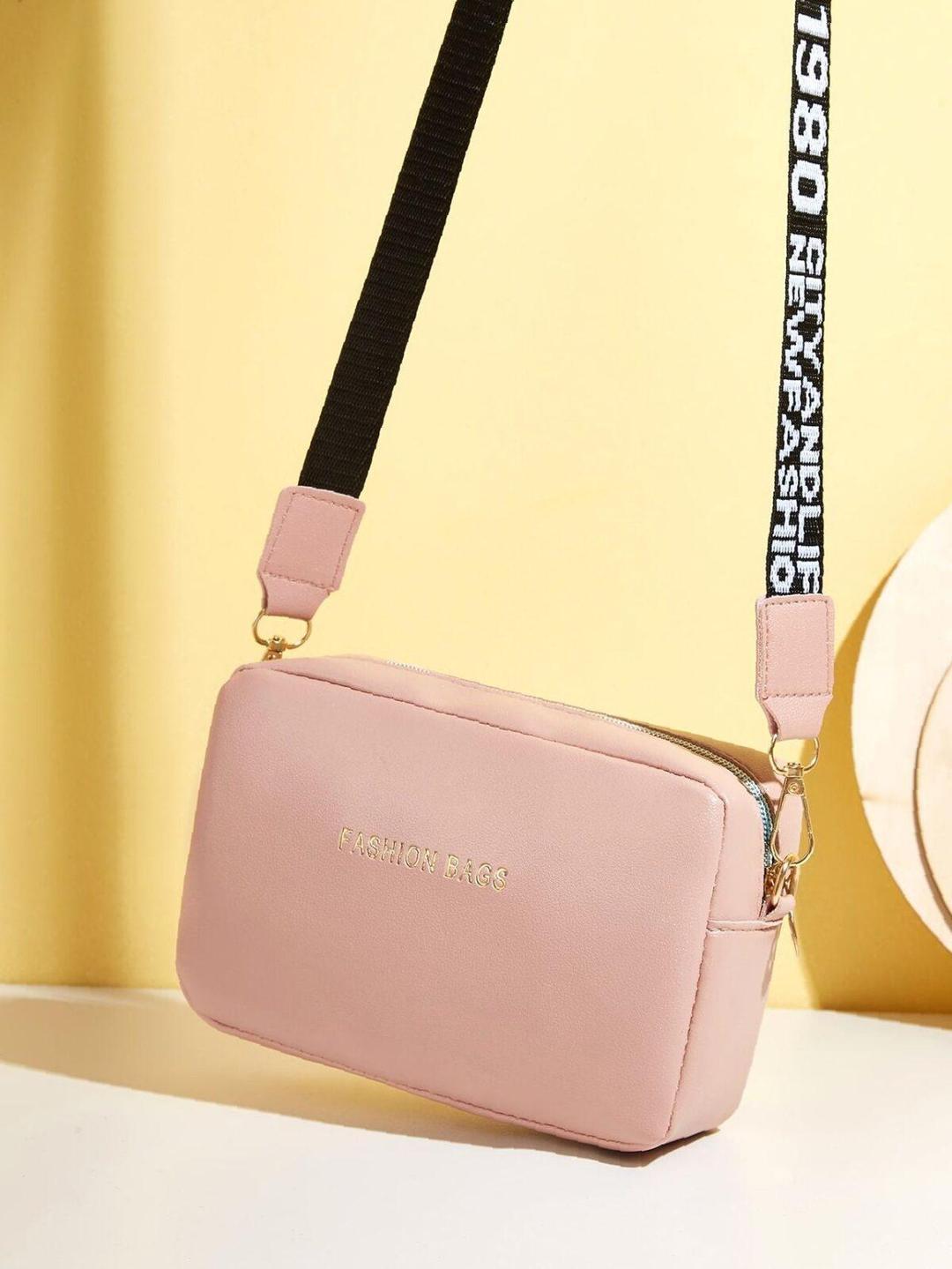 Chic White PU Leather Crossbody Bag for Girls - Minimalist Design