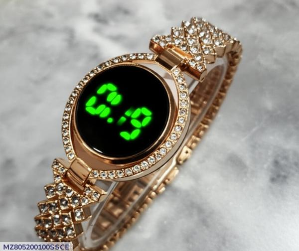 Stylish Women's Stainless Steel Quartz Watch - 1 Pc Water Resistant Bracelet