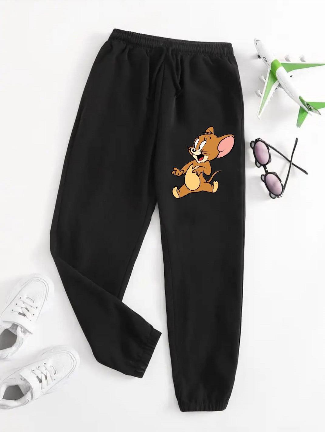 Boy's & Girl's Printed Polyester Tracksuit - 2 Pcs Set