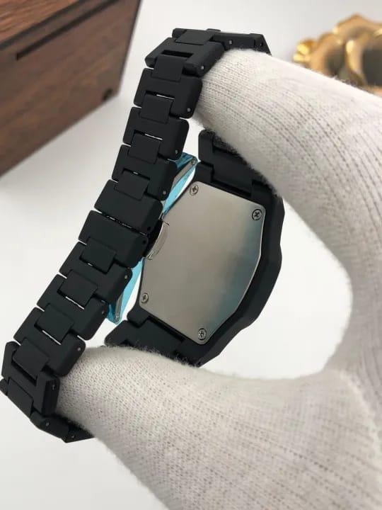 Men's Black Quartz Watch - 1 Pc Classic Timepiece