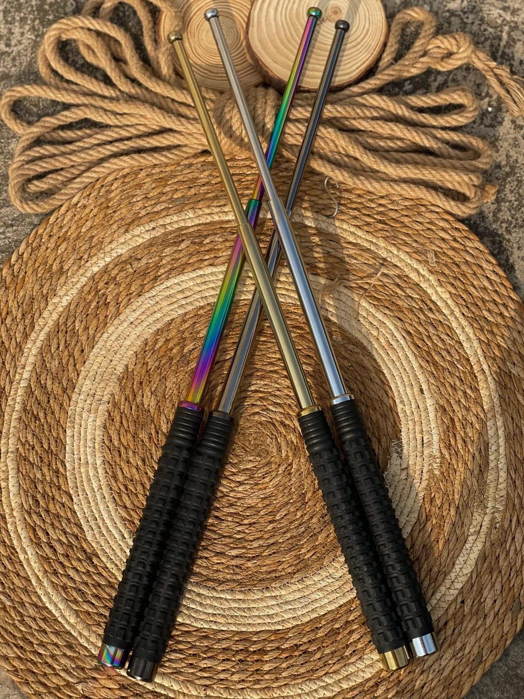 Self Protective Retractable Metal Stick