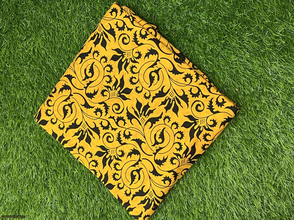 2 Pcs Women's Unstitched Lawn Printed Suit