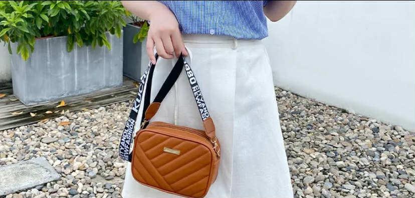 Stylish Women's Multicolor Crossbody Bag - 1 Pc