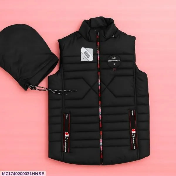 1 Pc Men's Parachute Printed Sleeveless Jacket