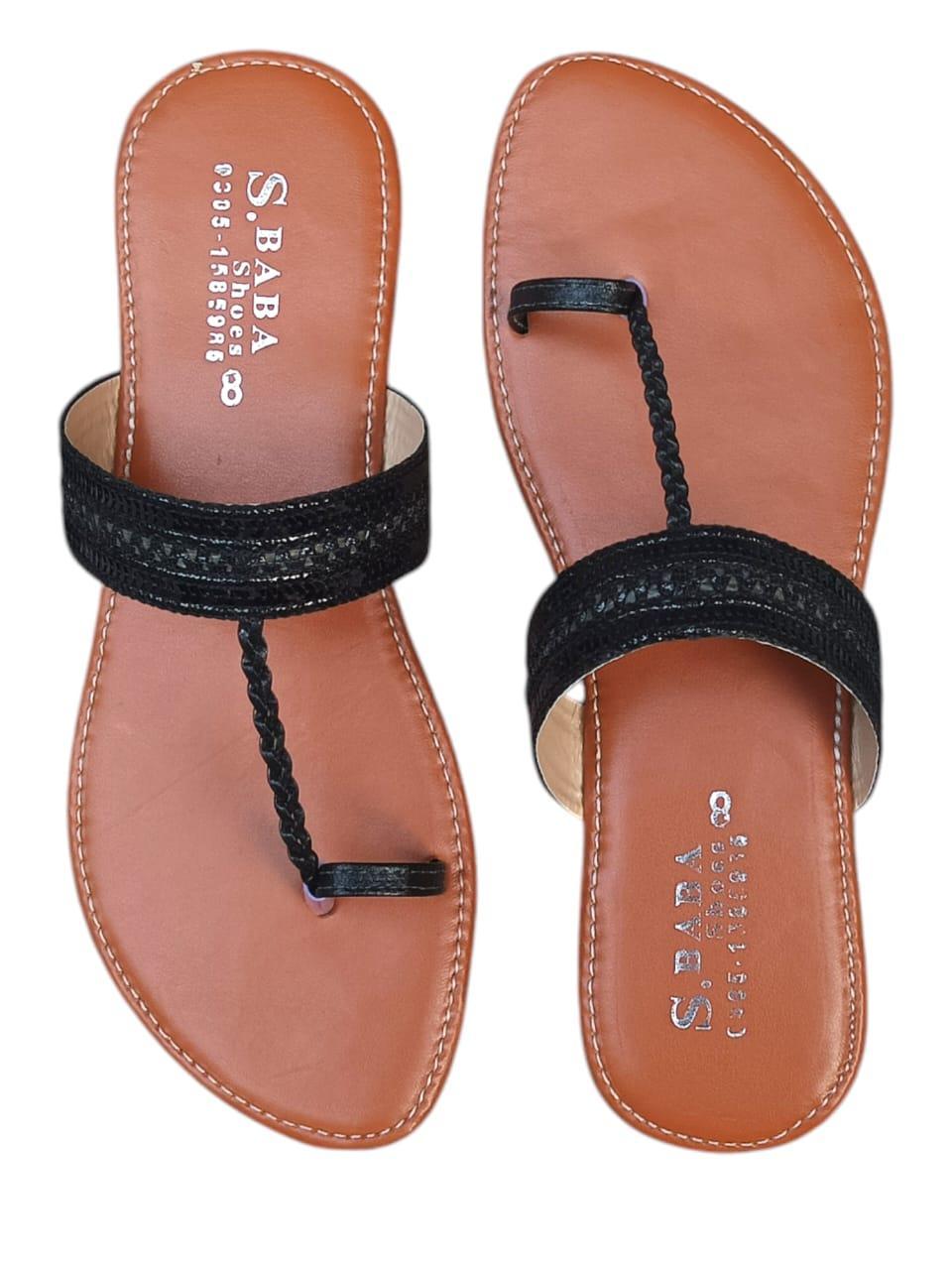 Stylish Women's PU Leather Kolhapuri Chappals - Casual Comfort