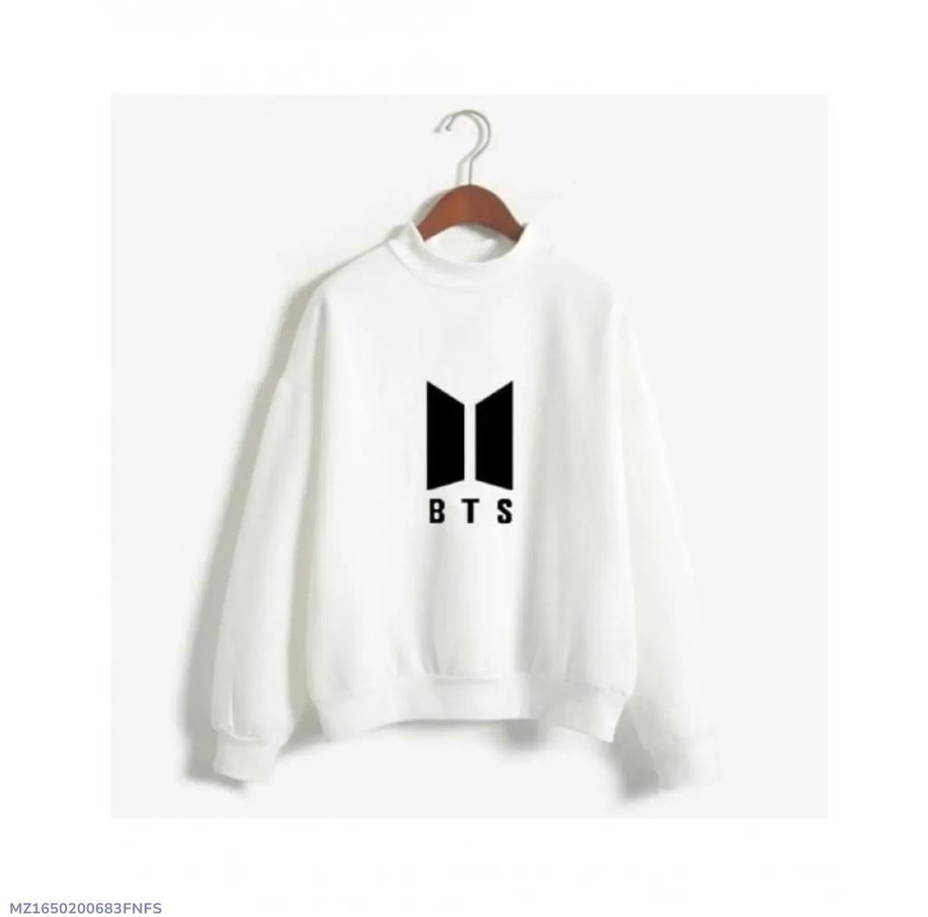 1 Pc Women's Stitched Fleece Printed Sweat Shirt