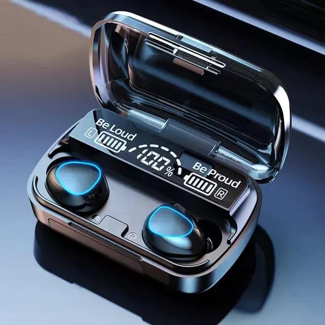 Black Bluetooth 5.3 Earbuds with Long-Lasting Battery - 1 Pcs