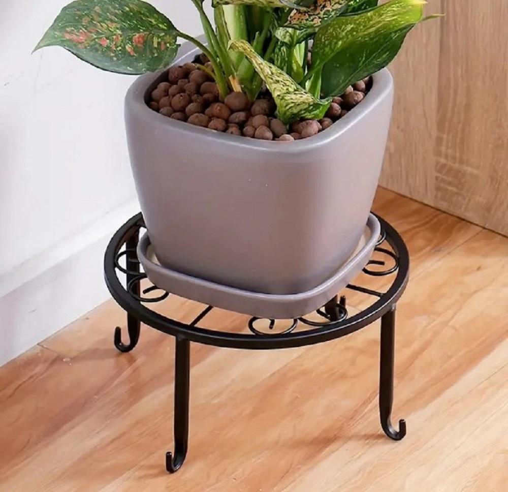 Modern Metal Plant Stand, Indoor Outdoor Flower Display Rack
