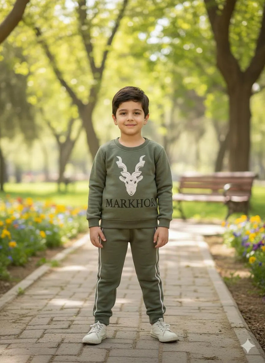 Sweatshirt And Trouser Winter Tracksuit For Kids Girls And Boys
