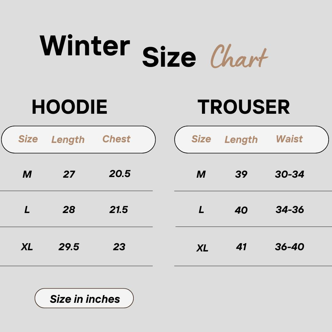 Men's Fleece Hoodie Track Suit - 2 Pcs in Printed Green
