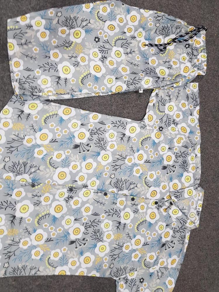 2 Pcs Men's Cotton Printed Co-ord Set
