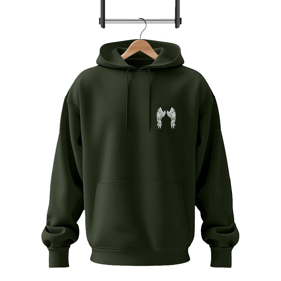 2 Pcs Men's Fleece Printed Hoodie Track Suit