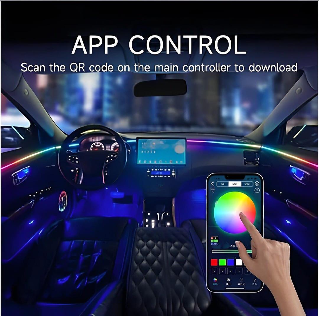 1 Pc App Control Symphony Atmosphere Light Car Interior Lights