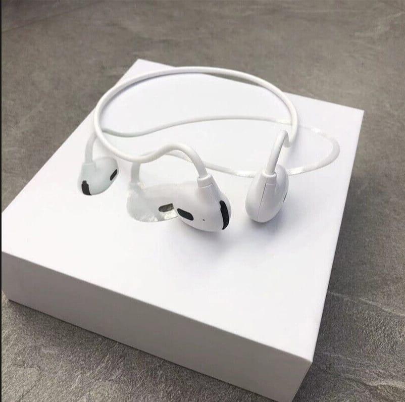 White Bluetooth 5.3 Handsfree with HiFi Sound Quality