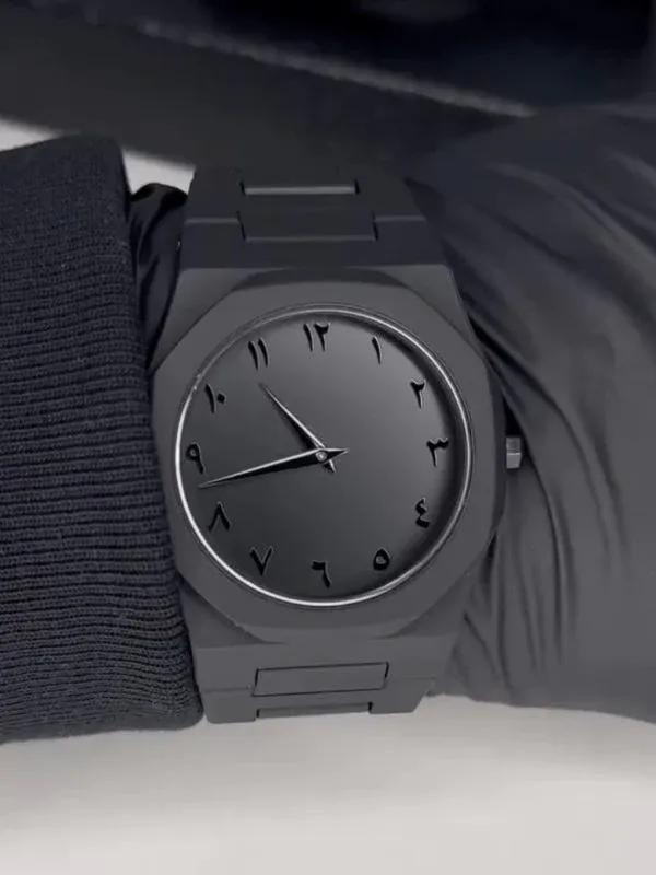 Men's Black Aura Watch With Box