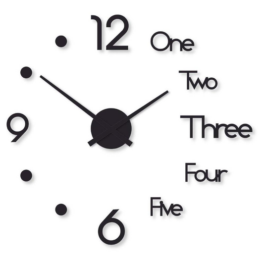 Beautiful Dot Digit Analogue Wall Clock