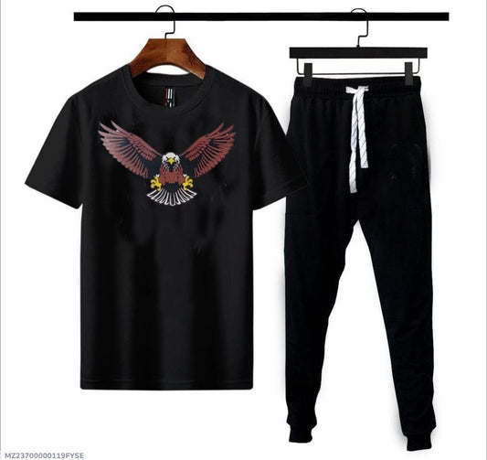 2 Pcs Men's Dri Fit Printed Track Suit