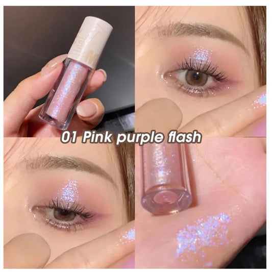 Dragon Ranee Liquid Glitter Eyeshadow, High Pigmented Texture, 8 Pcs Pack In Multicolors