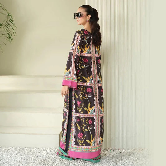 2 Pcs Women's Unstitched Printed Suit