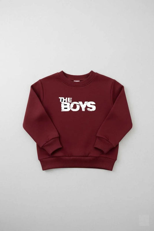 2 Pcs Boys and Girl's Fleece Printed Sweatshirt Tracksuit