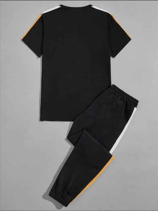 2 Pc Men Polyester Tracksuit