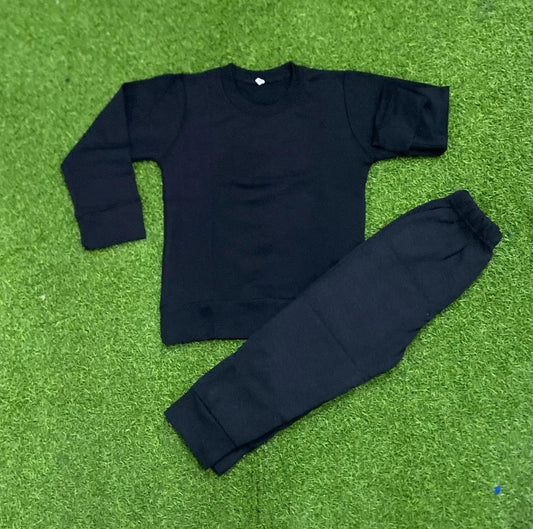 2 Pcs Girl's Fleece Printed Tracksuit