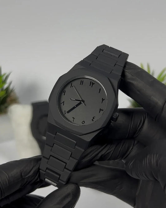 Men's Black Aura Watch With Box