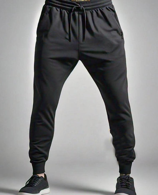 Men's Printed Fleece Sweatshirt Track Suit - 2 Pcs Set in Red