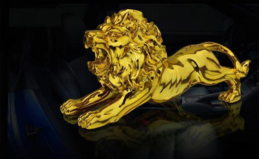 Golden Metal Dashboard Decorations - 1 Pc for Ultimate Style