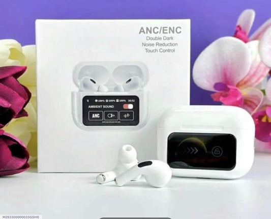 White Bluetooth Earbuds with Long-Lasting Battery - 1 Pcs