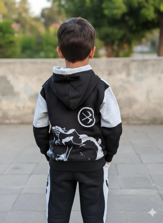 SweatHoodie And Trouser Winter Tracksuit For Kids Girls And Boys