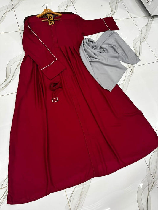Georgette Plain Full Abaya