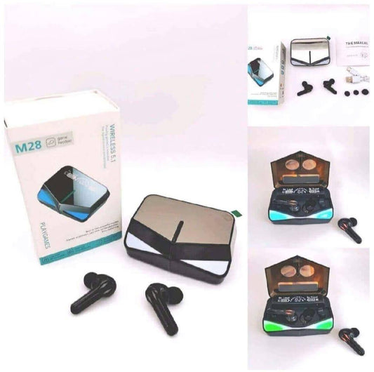M28 TWS Game Earbuds with Long Battery Life & Sleek Design - 1 Pcs