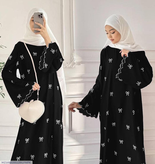 Georgette Embroidered Full Abaya