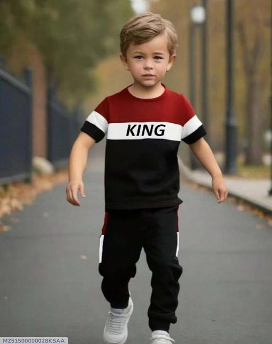 Vibrant Printed Micro Tracksuit for Boys & Girls - 2 Pcs Set (Ages 1-12)