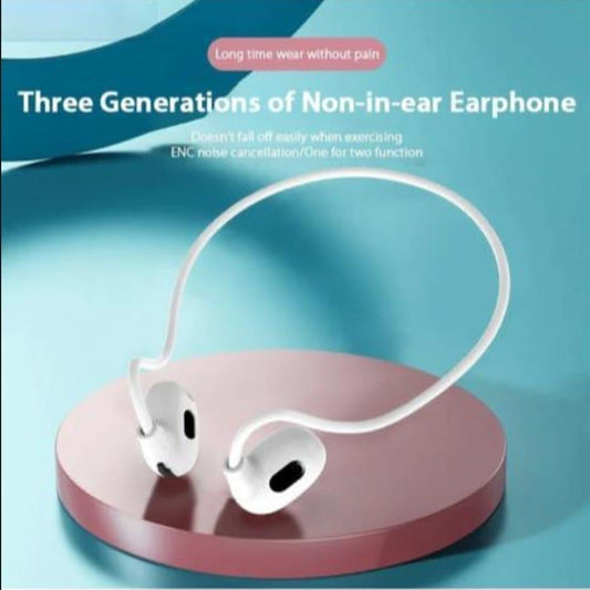 White Bluetooth 5.3 Handsfree with HiFi Sound Quality