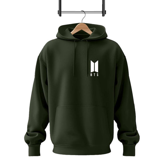2 Pcs Men's Fleece Printed Hoodie Track Suit