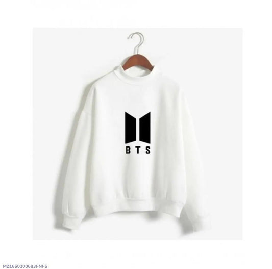 1 Pc Women's Stitched Fleece Printed Sweat Shirt
