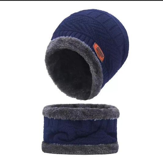 2 Pcs Wool Textured Beanie