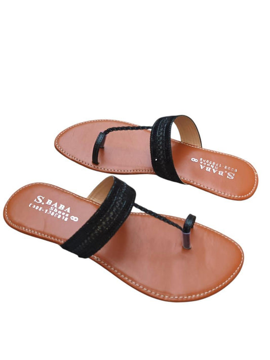 Stylish Women's PU Leather Kolhapuri Chappals - Casual Comfort