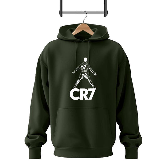 Men's Fleece Hoodie Track Suit - 2 Pcs in Printed Green