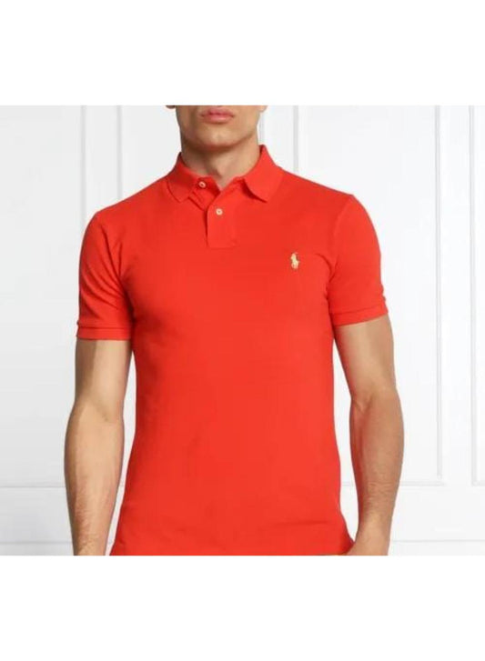 Men's Cotton Polo Shirt - 1Pc Red
